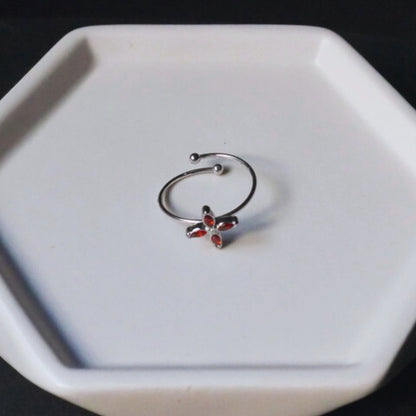ELARA SILVER RED