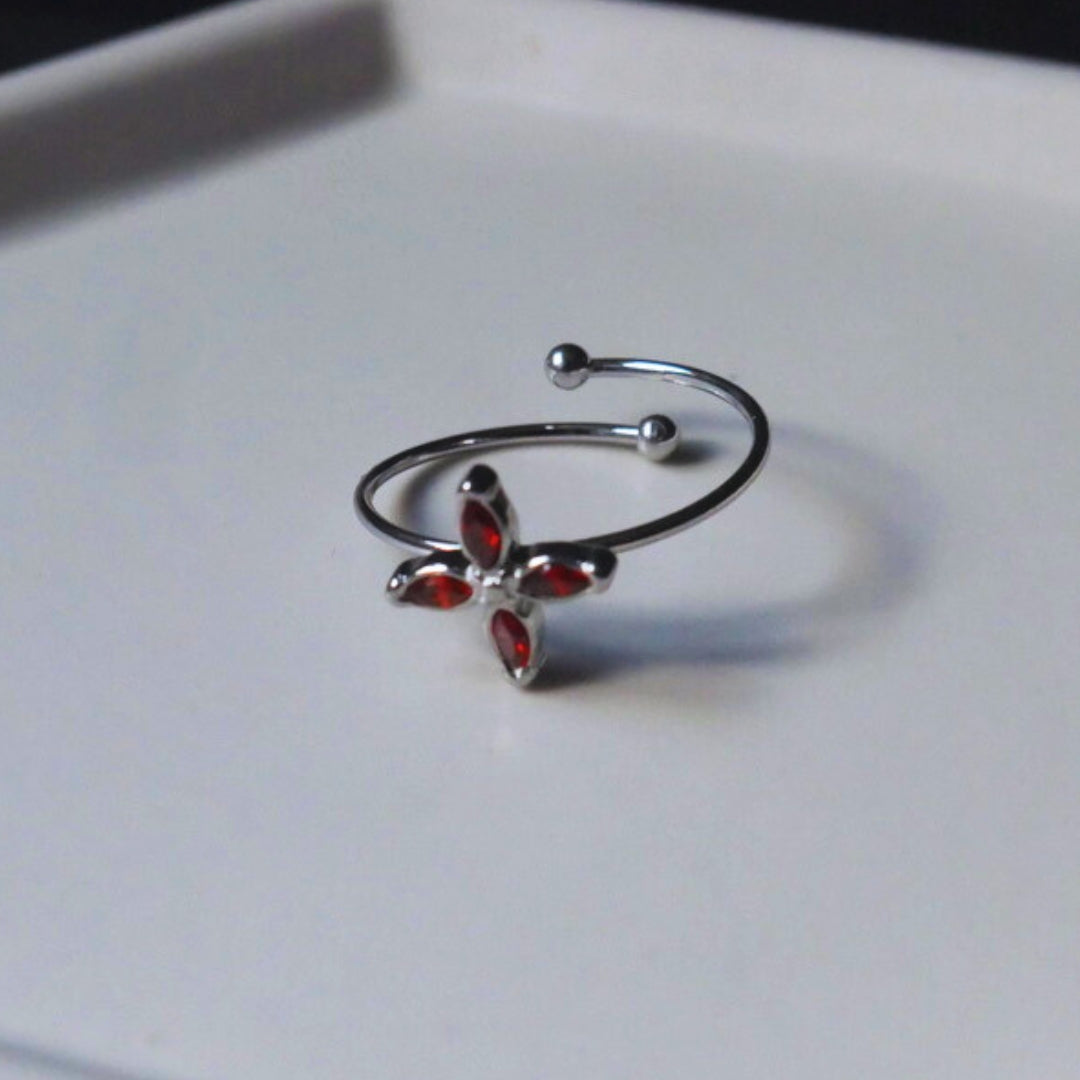 ELARA SILVER RED