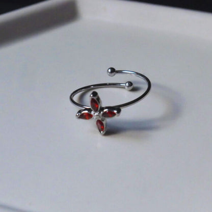 ELARA SILVER RED
